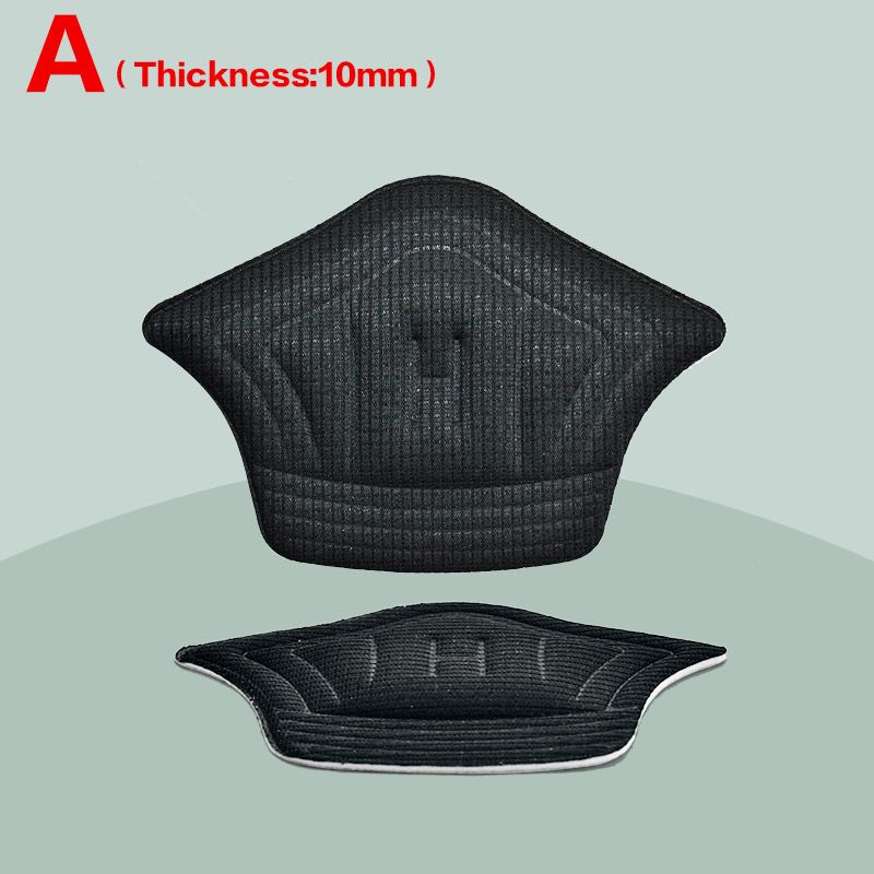 2pcs Shoes Pads Sports Shoe Heel-A -Black10mm