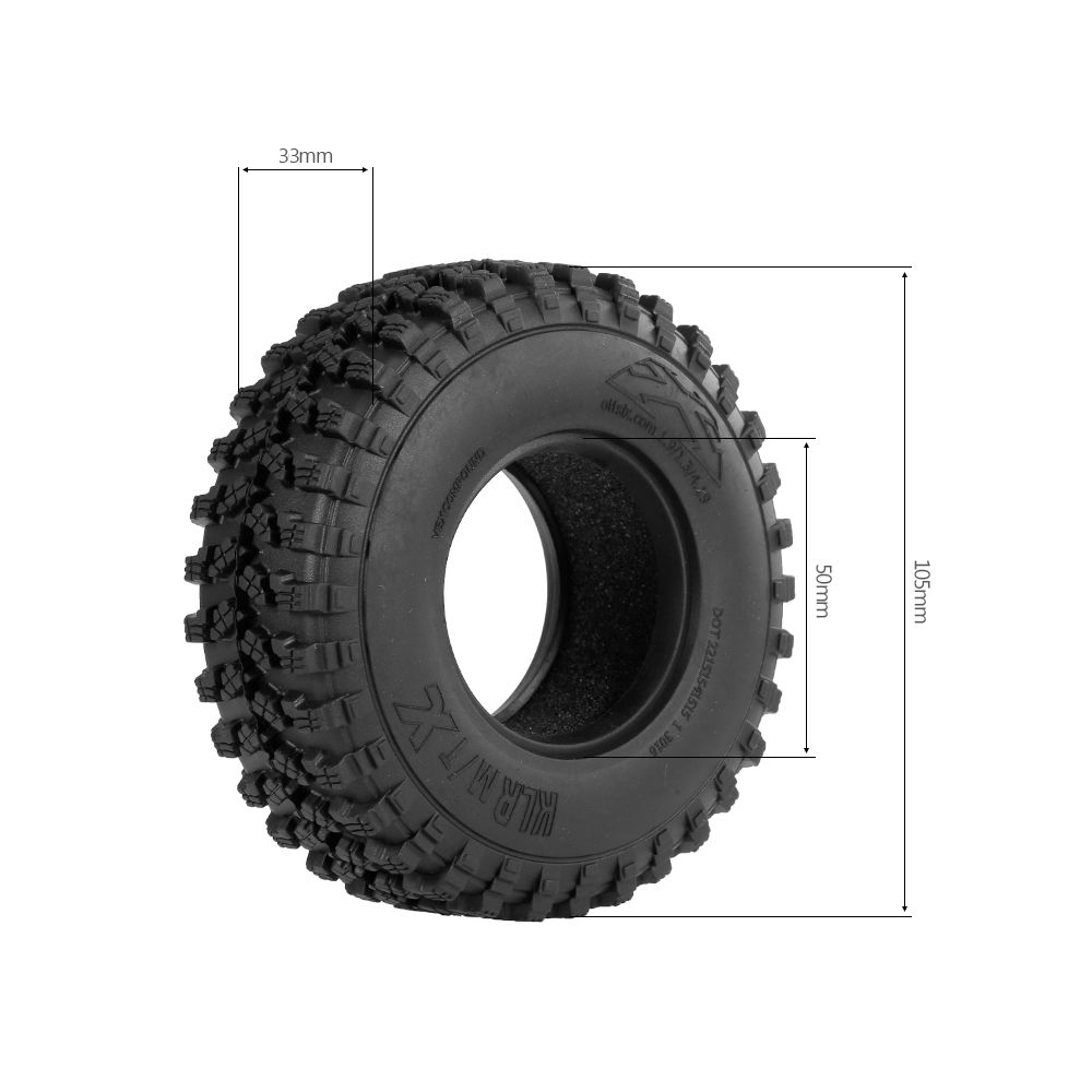 4PCS AX8020 1.9 Inch RC Car Wheel Tire For 1/10 Traxxas TF2