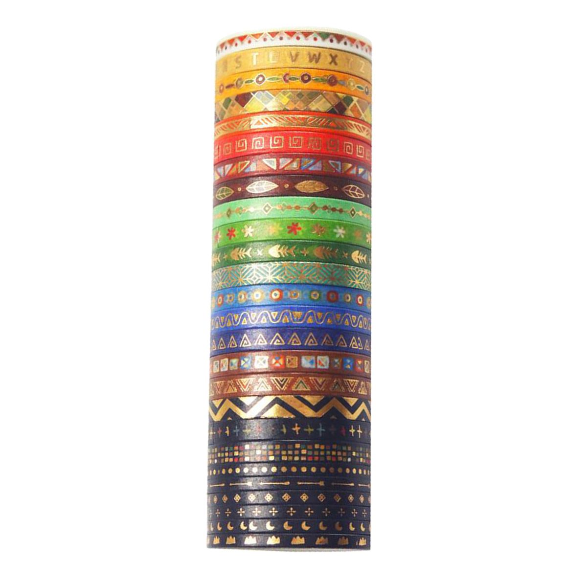 5MM Washi Tape 26 Rolls/Designs Planners Scrapbook Paper Masking Tape