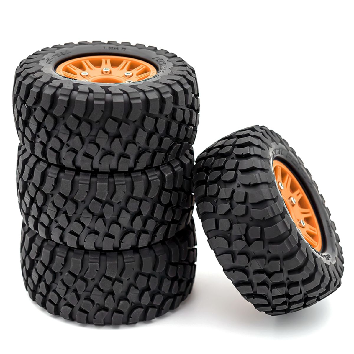 Car Tires With Wheel Rims 4pcs Replacement For 1/10 Slash