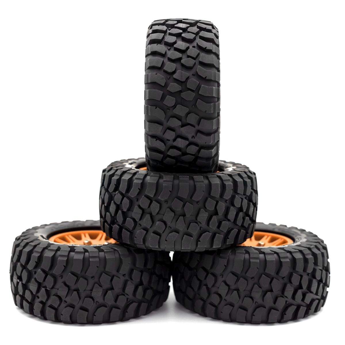 Car Tires With Wheel Rims 4pcs Replacement For 1/10 Slash