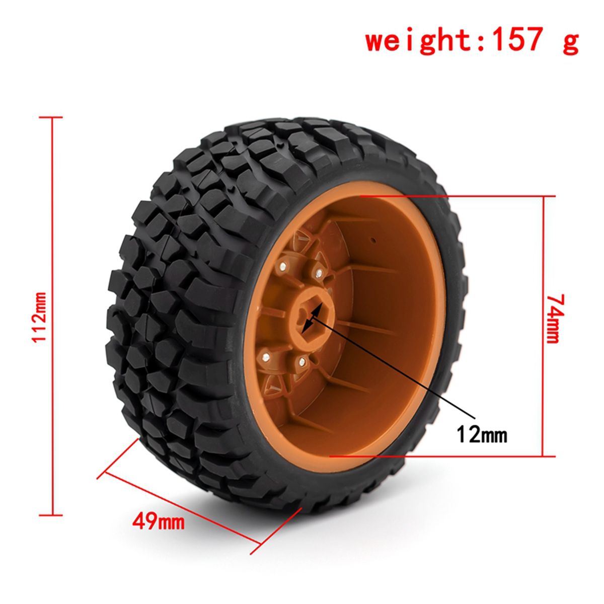 Car Tires With Wheel Rims 4pcs Replacement For 1/10 Slash