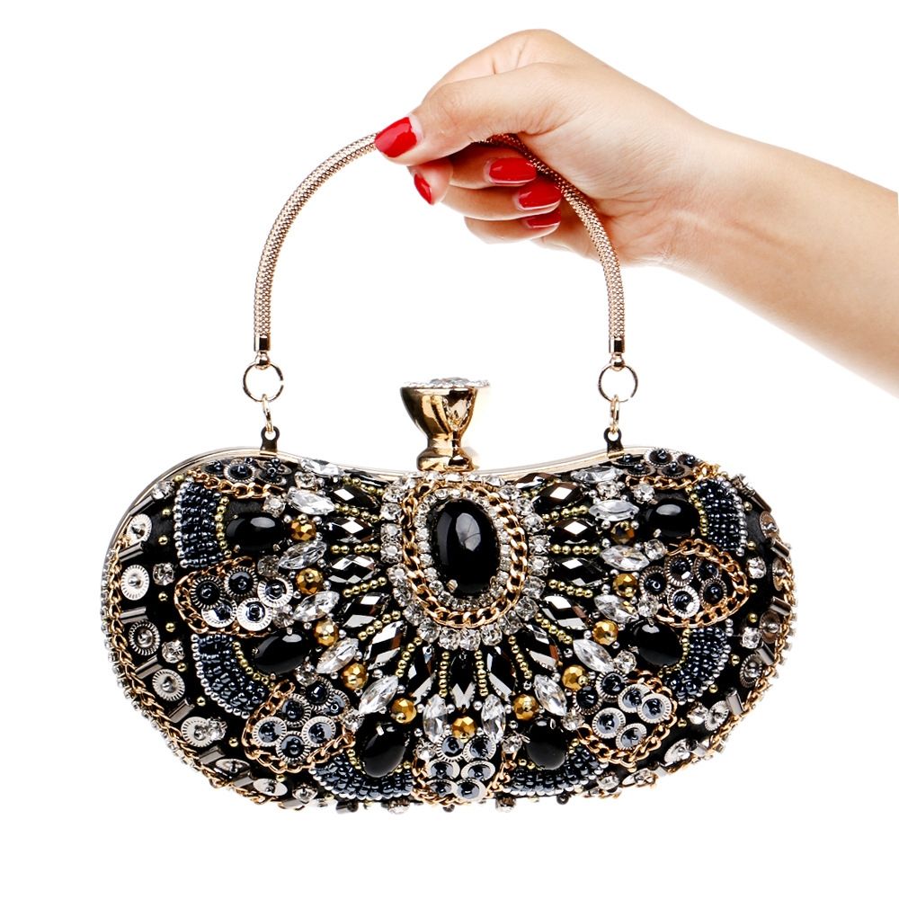 Women Banquet Party Beaded Handbag