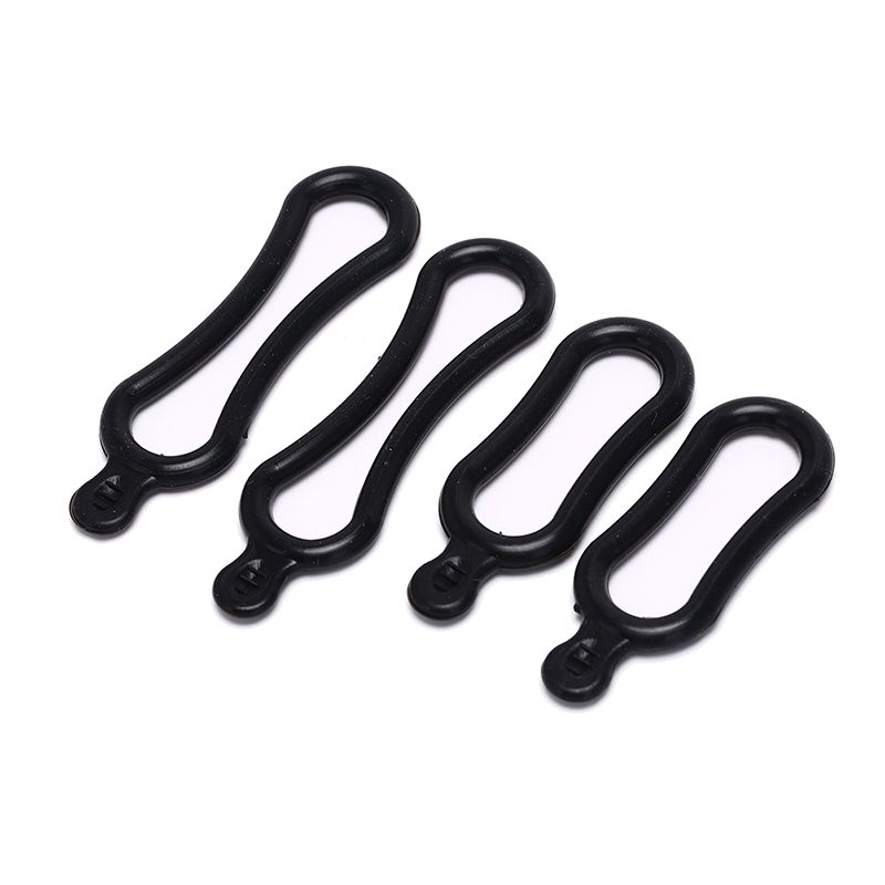 Useful 4pcs Black Rubber Band Pvc Ring For T6 Led Headlight