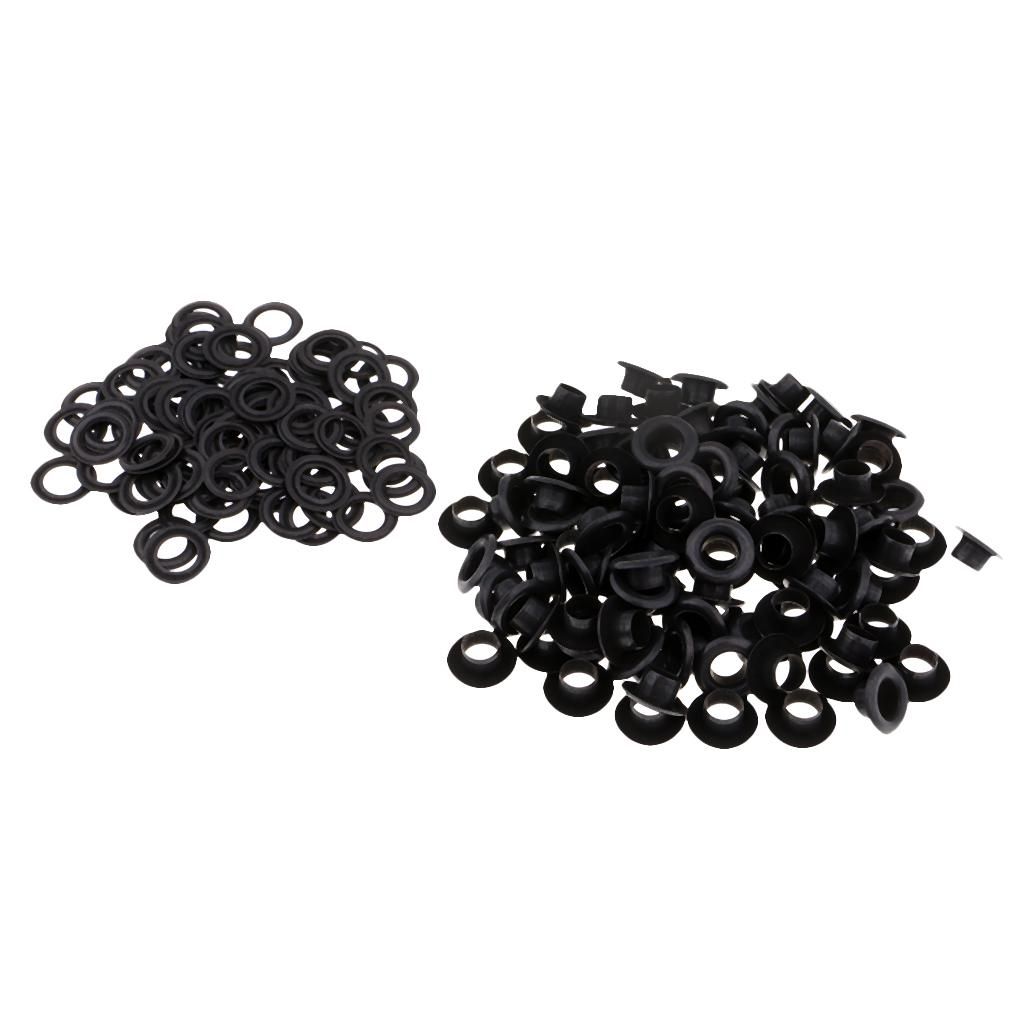 Garment Accessories 8 X 4mm Black