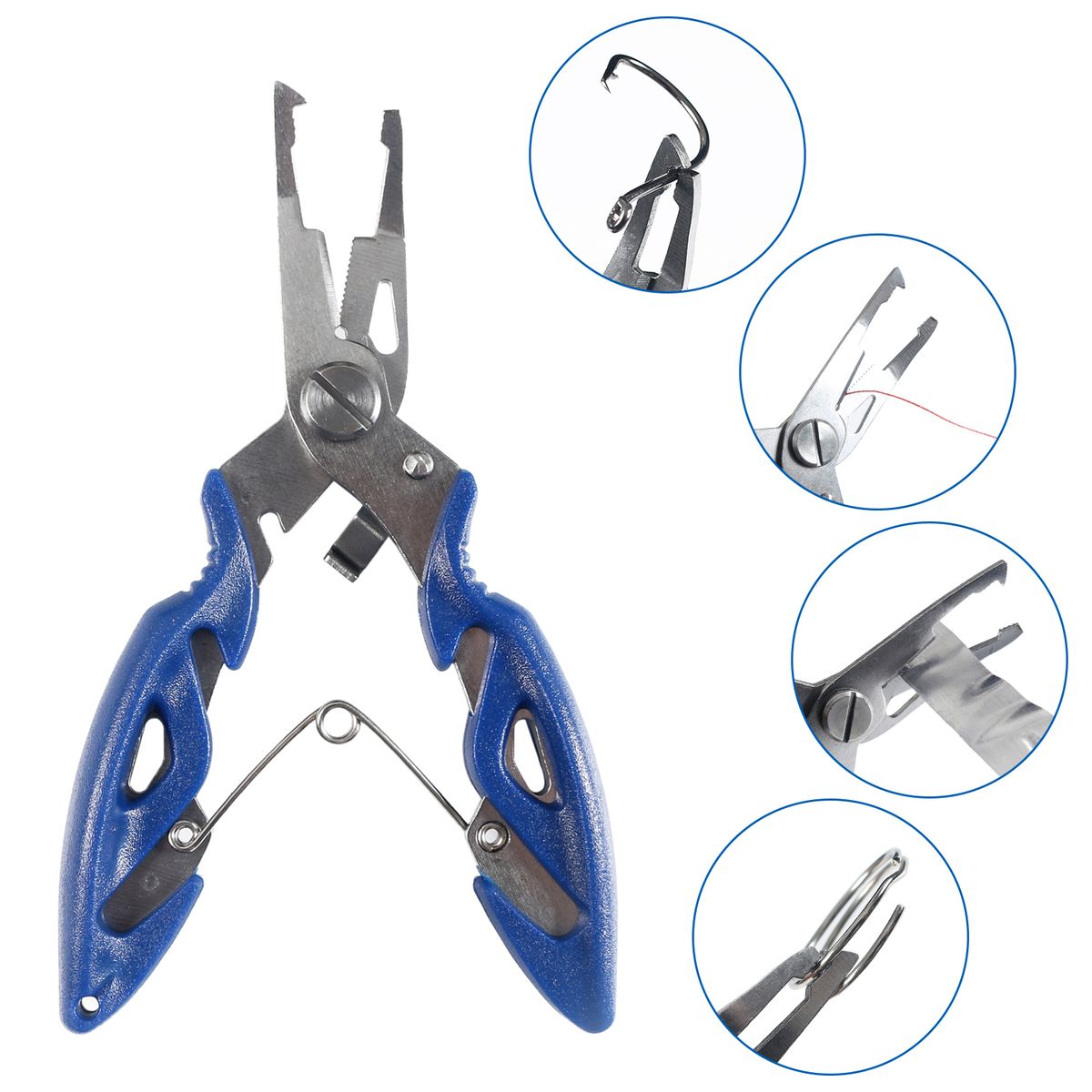 188pcs Fishing Accessories Kit With Tackle Box Pliers Jig