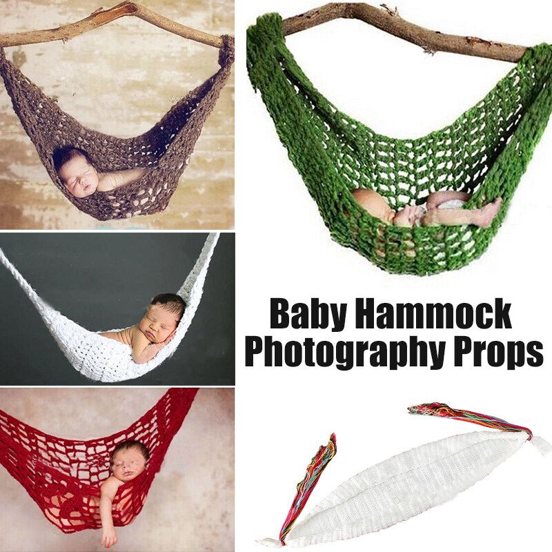 Baby Hammock Photography Props Boys Girls Newborn Infant Costume Photo Props White {average Size}