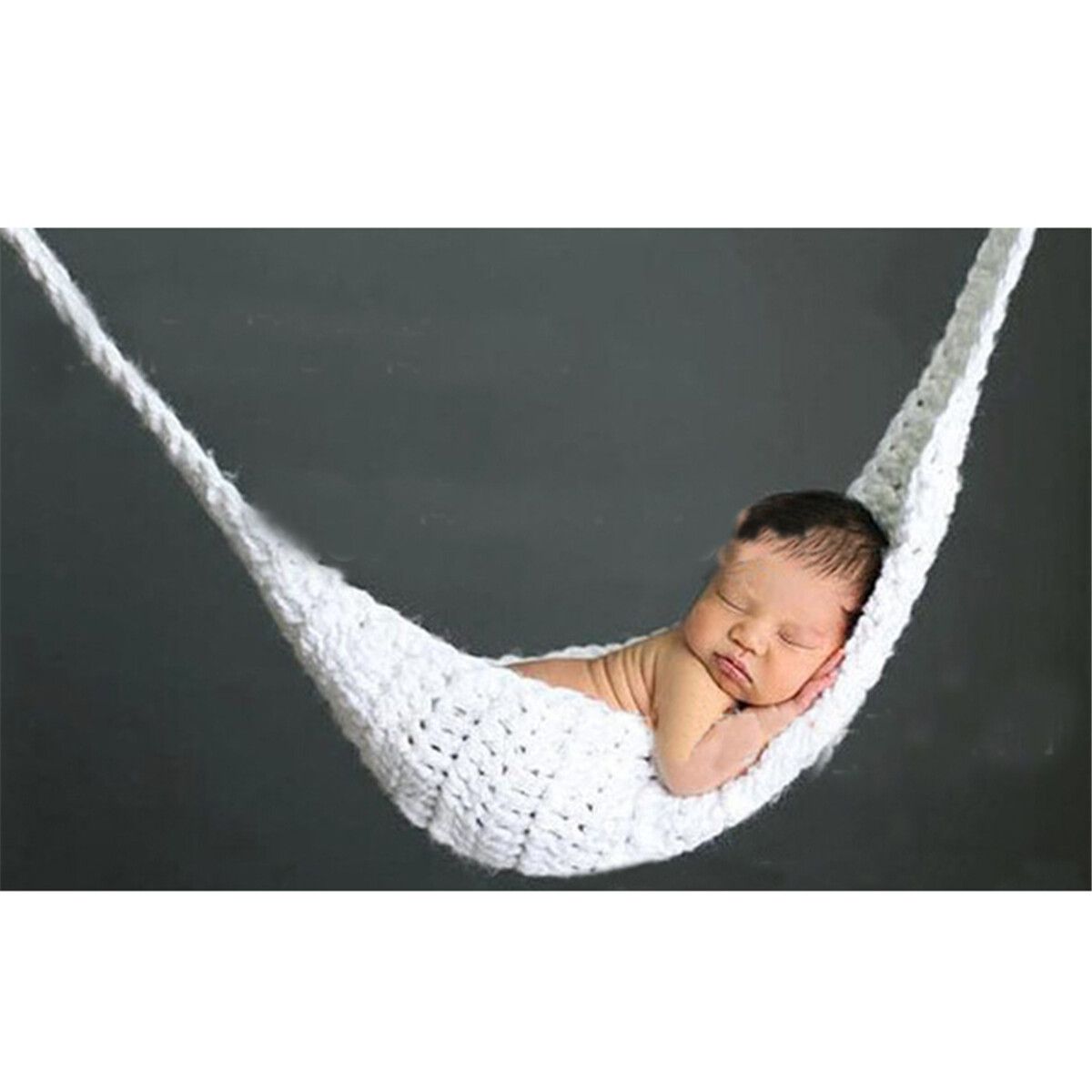 Baby Hammock Photography Props Boys Girls Newborn Infant Costume Photo Props White {average Size}