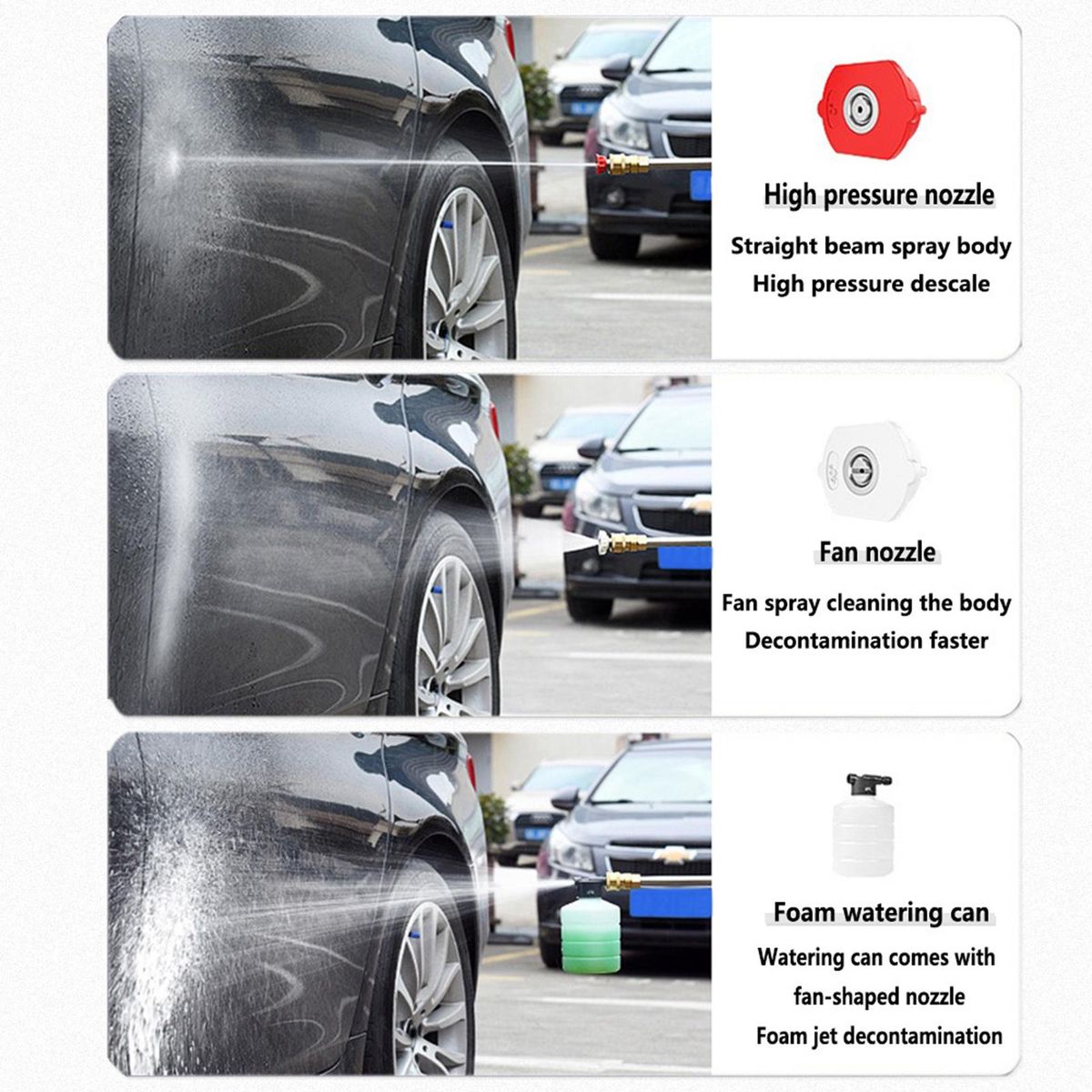 Cordless Pressure Washer, 6 Spraying Modes 120PSI Portable Pressure Cleaner Handheld with Battery and Charger 24V 7500mAhRechargeable Battery Electric Pressure Washer for Washing Cars, Watering Flowers, Cleaning Floors