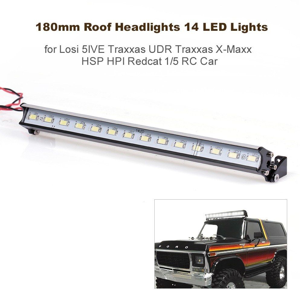 180mm Roof Headlights RC Off-Road Dome 14 LED Lights For