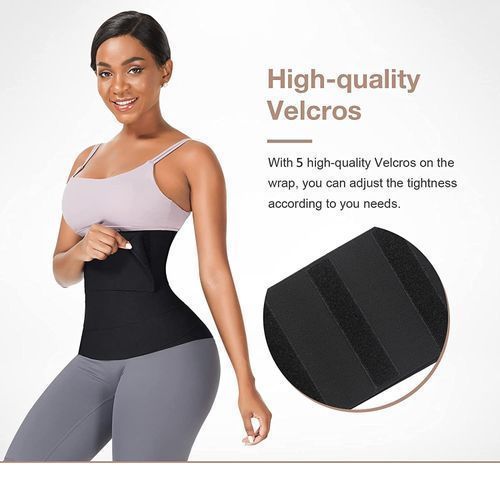 Tummy Wrap Slimming Belt Waist Trainer Waist Trimmer Flat Tummy Trimmer Belt Elastic Waist Wrap Belt