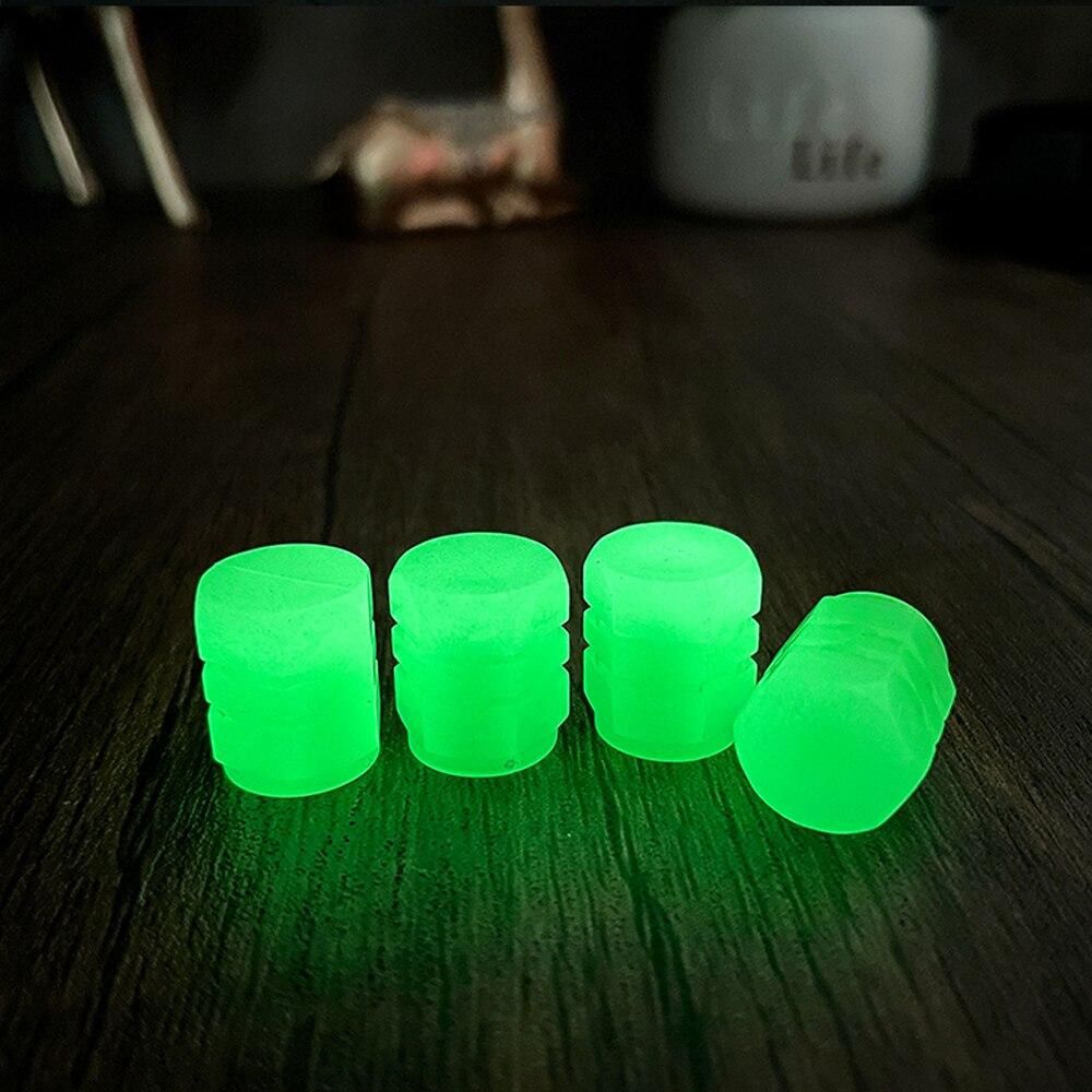 Universal Luminous Valve Cap Plastic ABS Dust-proof Decorative Tires Accessories Tyre Stem Covers Applicable Car Motorcycle Bike