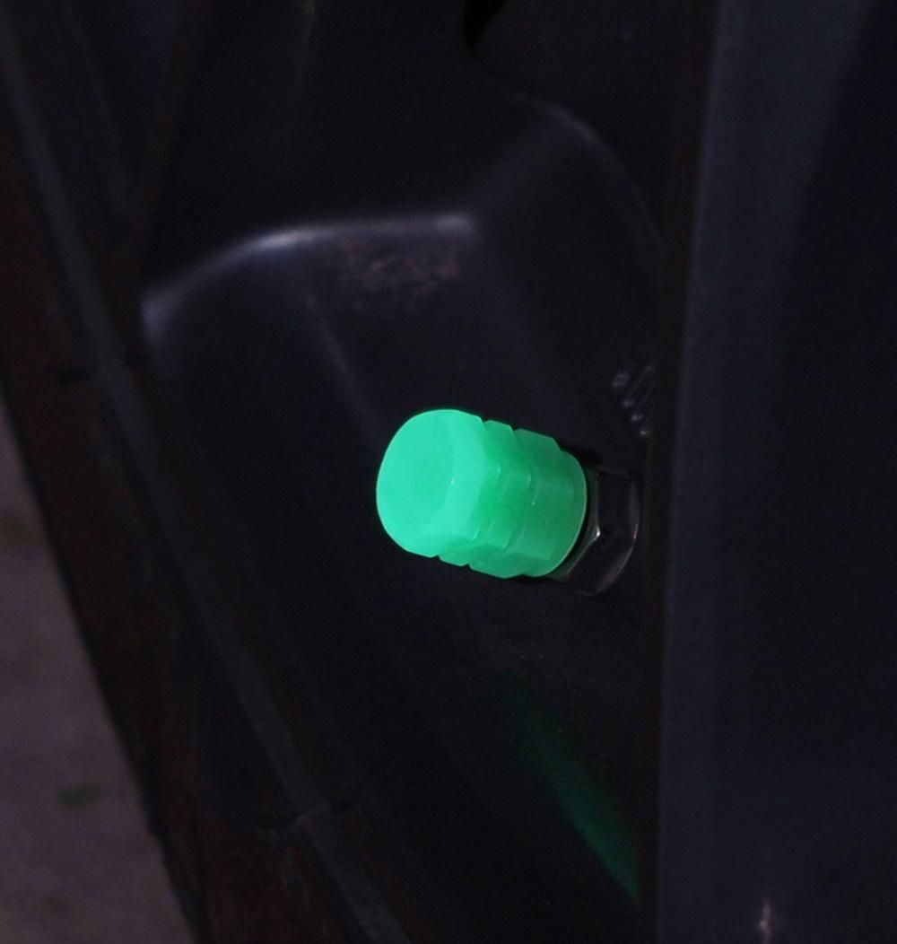Universal Luminous Valve Cap Plastic ABS Dust-proof Decorative Tires Accessories Tyre Stem Covers Applicable Car Motorcycle Bike