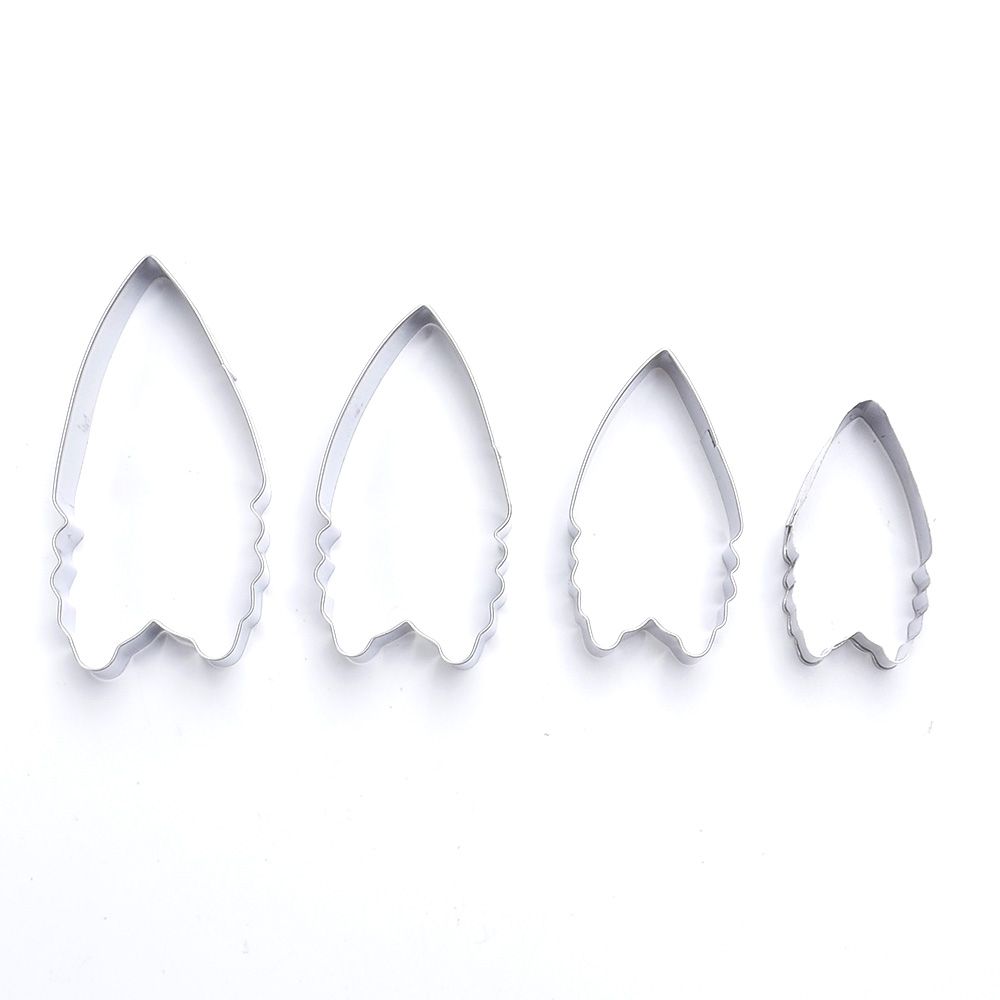New 4Pcs/set Heart Peony Flower Shape Stainless Steel Cake Molds Fondant Biscuit Cutter Xmas Cake Decorating Tools Drop Shipping