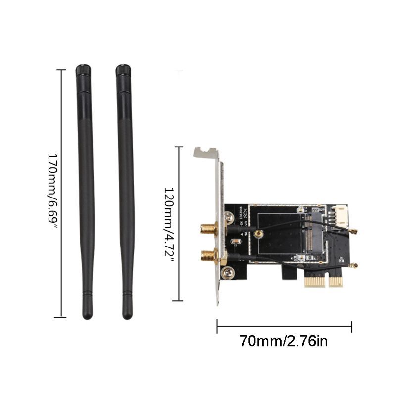 Bluetooth Wireless Card To PciE-1X To NGFF-Ekey PCIE Laptop