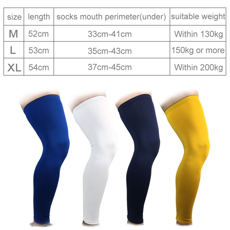 Professional Outdoor Sports Basketball Football Knee Pads Warm Compression Leg Protectors(Black Size: XL)