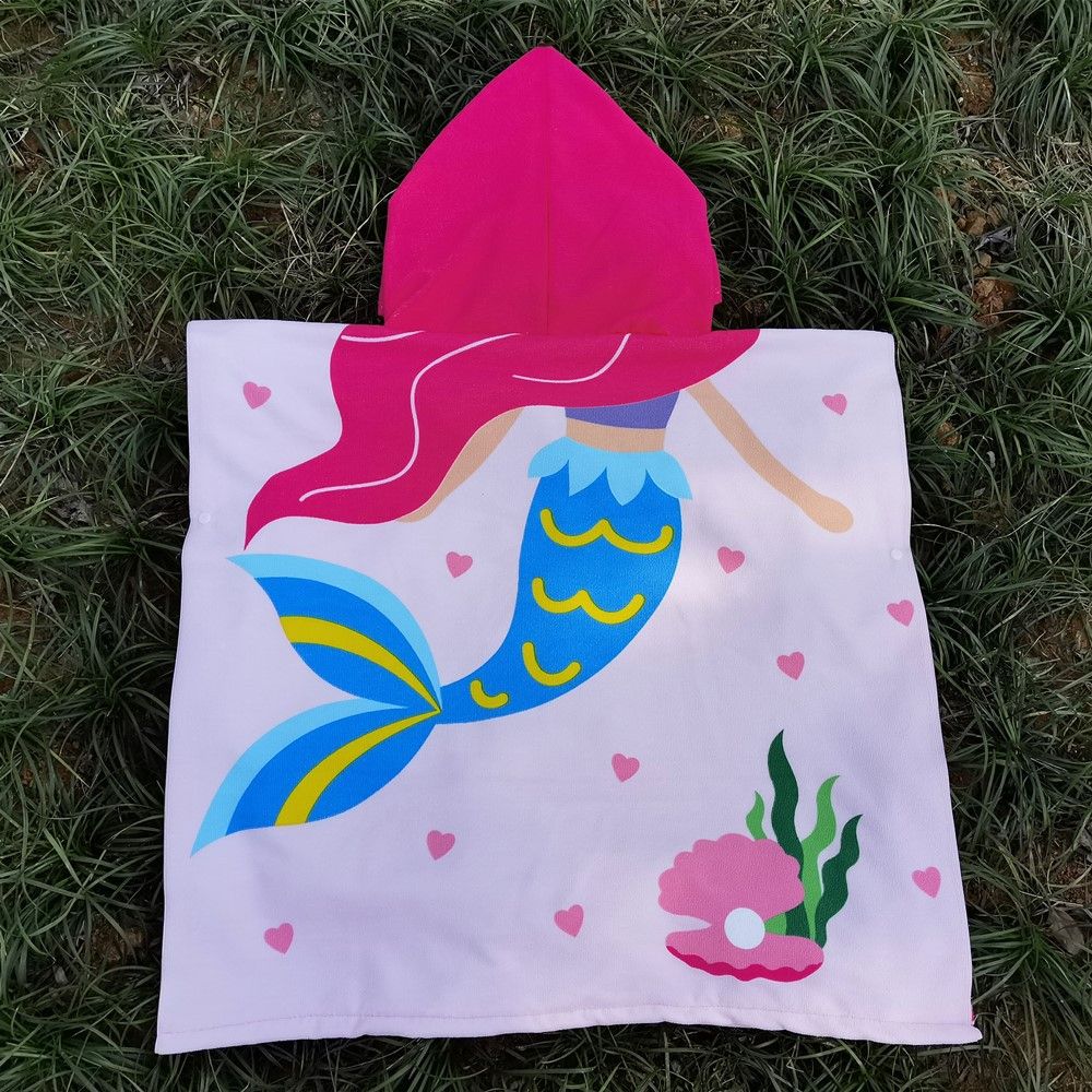 Mermaid Increases The New Wearable Children #39;s Bath Towel