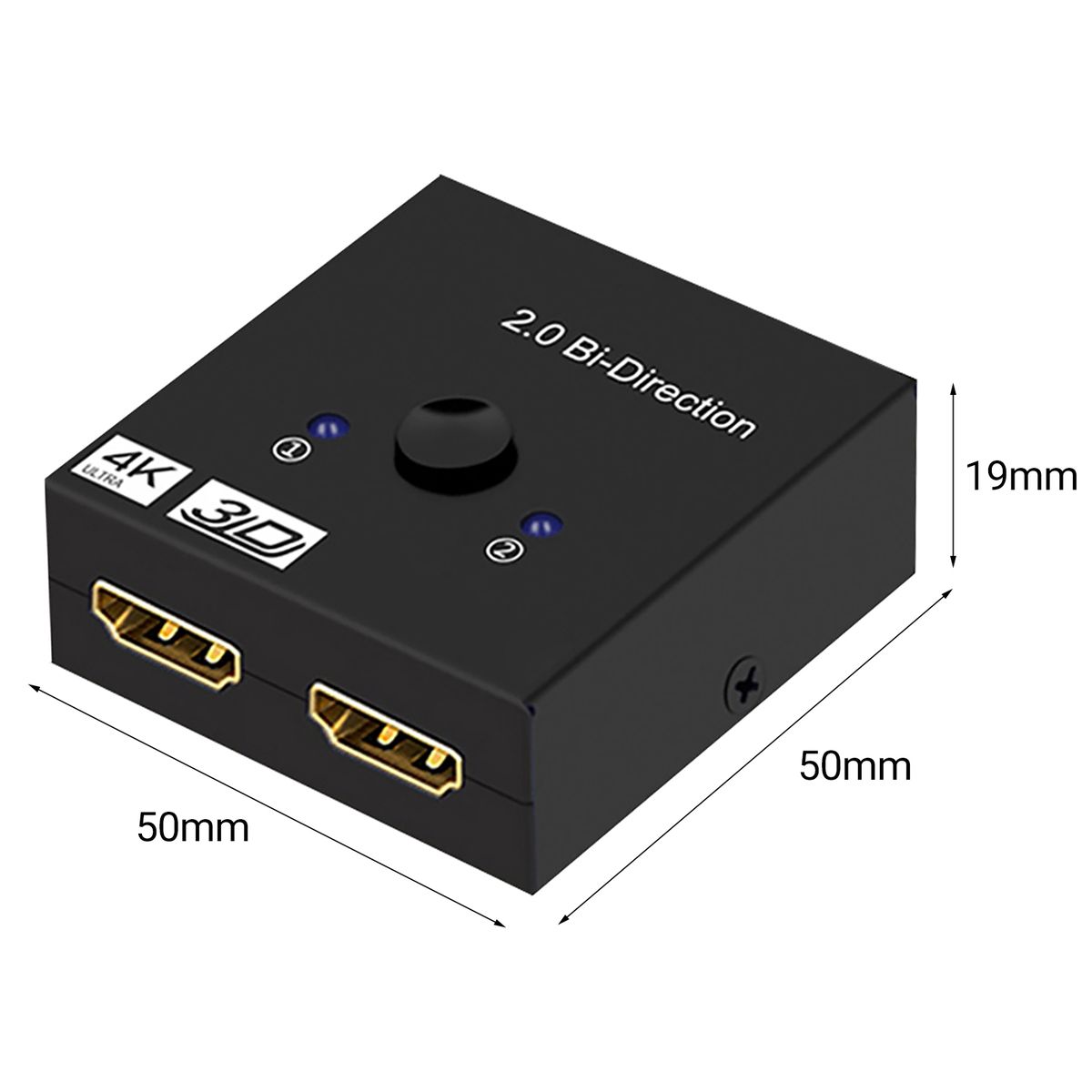 HDMI-compatible Switcher Bi-Directional High-Black