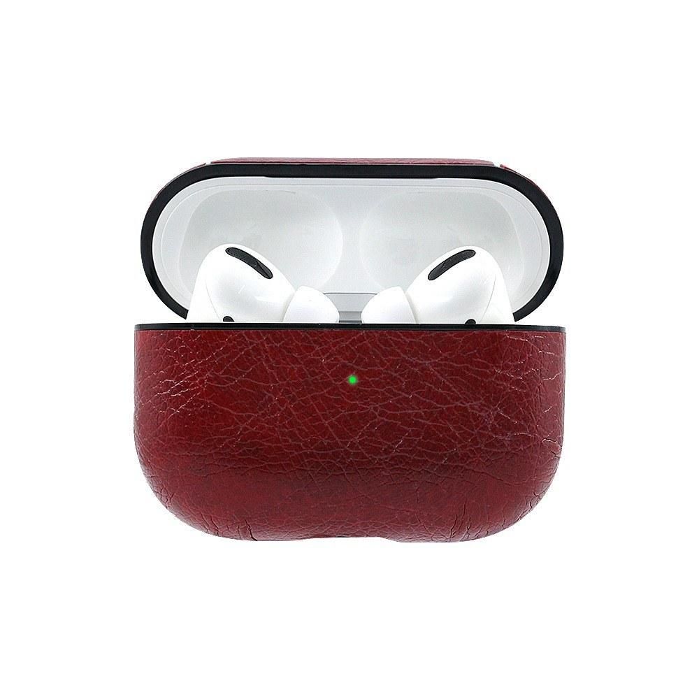 Leather Protective Case Cover Earphones Earbuds Headset Case Protection Cover Compatible with AirPods Pro