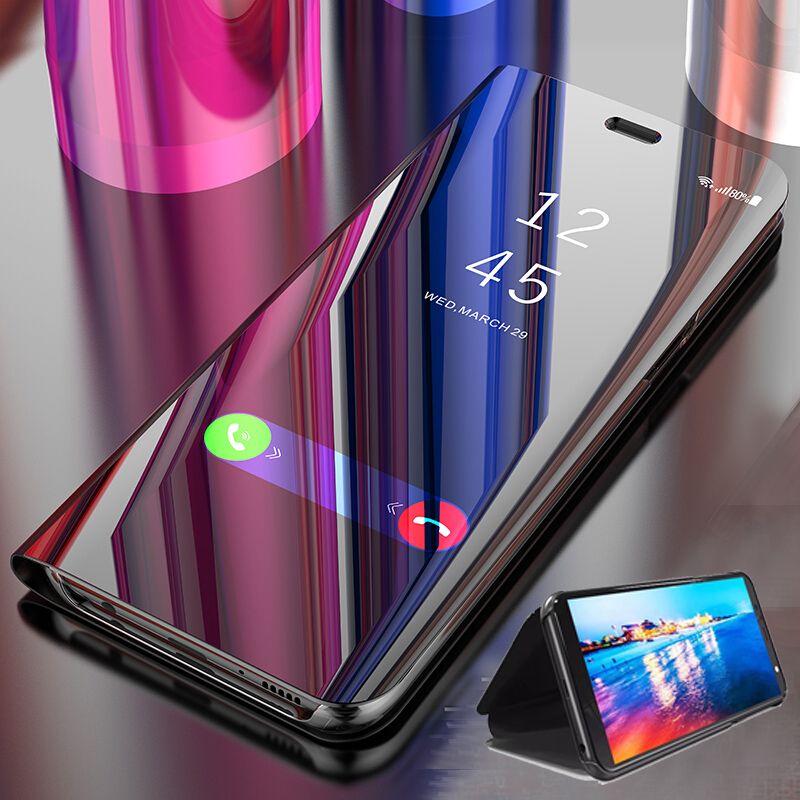 Mirror Flip Case For Huawei P10 P20 P30 P40 Pro Mate 10 20 30 Honor 7A 5.45 7C 8S 8A