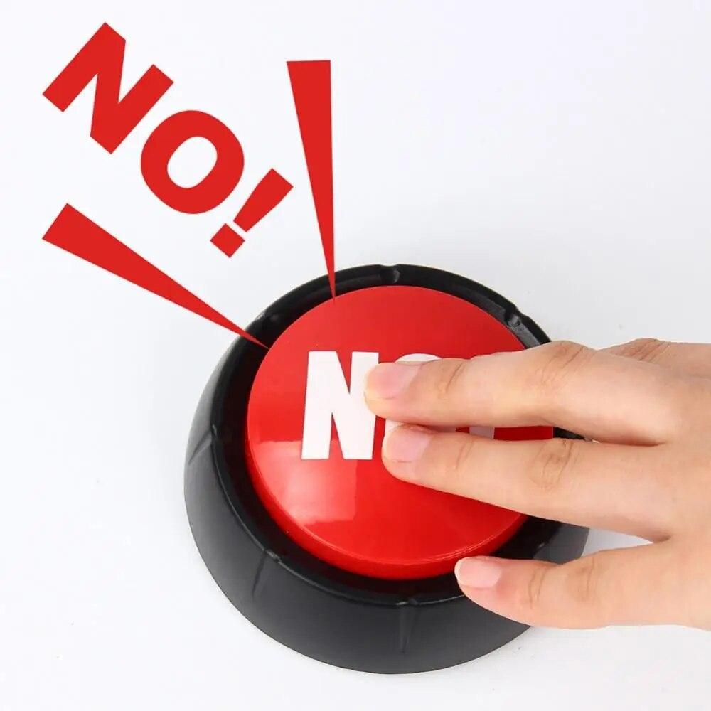 2Pcs Electronic Talking YES NO Sound Button Toy Event Party Supplies Brain Training Knowledge quiz competition supplie for kids