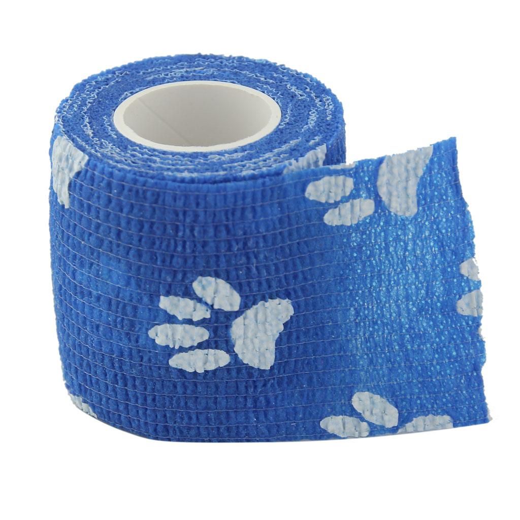 2x Pet Cohesive Bandage Tape Band Kitty Stretch Vet Wraps Injury