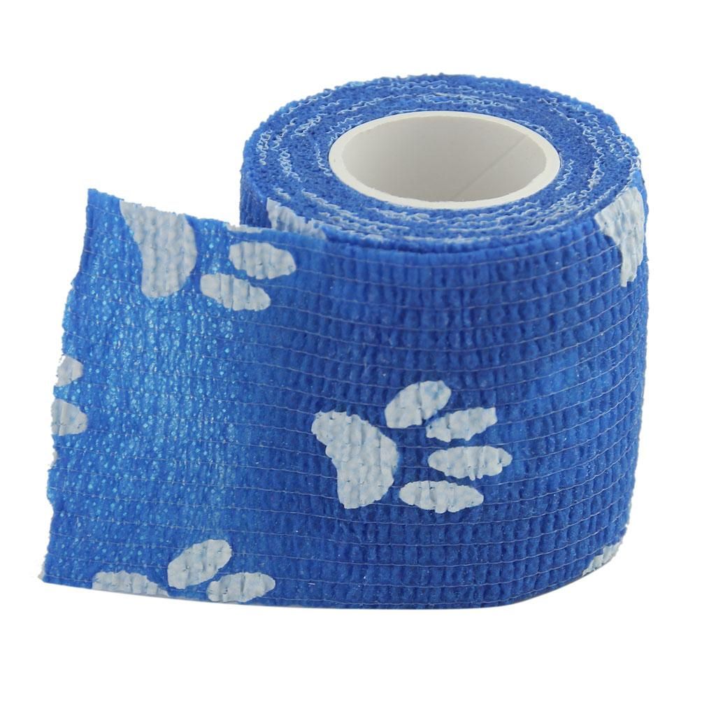 2x Pet Cohesive Bandage Tape Band Kitty Stretch Vet Wraps Injury