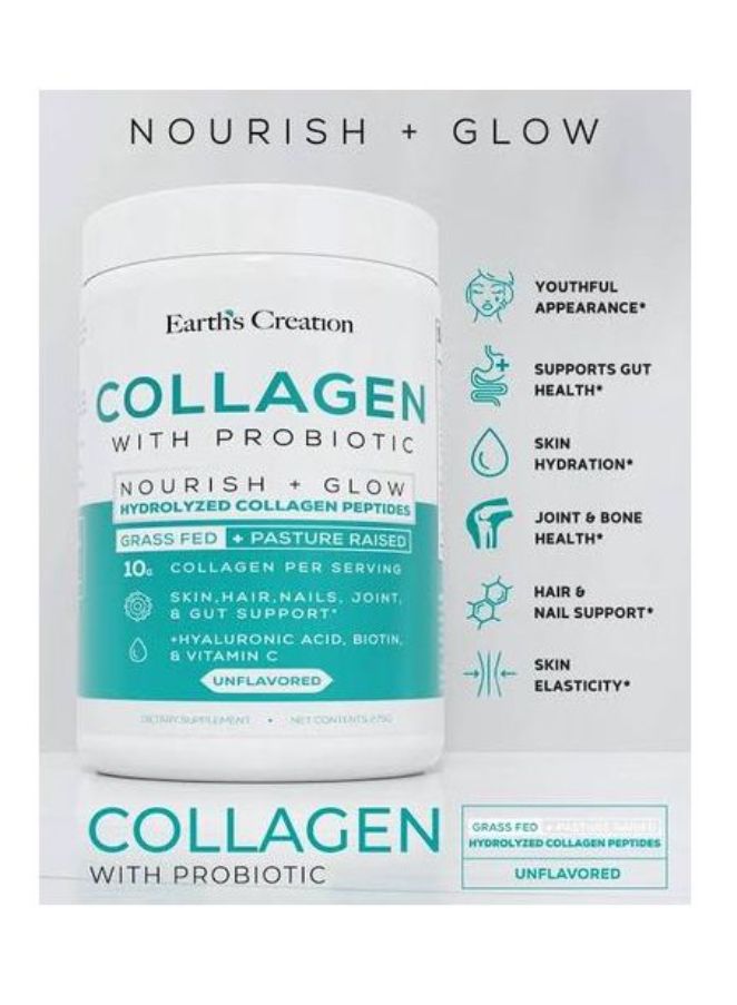 Collagen With Probiotics Powder, Unflavored - 275g