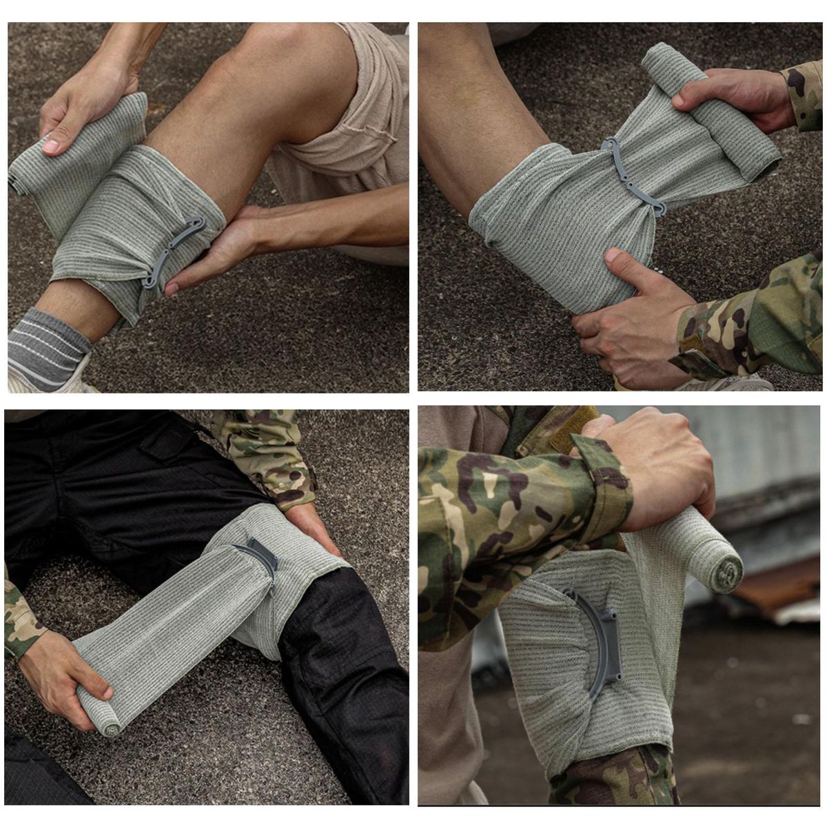 Bandage Tourniquet Sterile Roll Bandage Adventure 4inch Grey