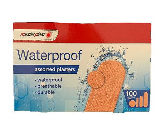 Assorted Waterproof Plasters, 100-Pack