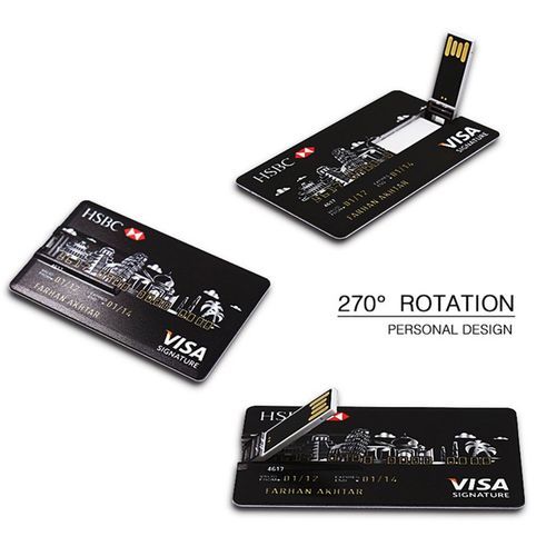 TB Compact Credit Card USB Flash USB 2.0 Flash Stick Pen Drive Memory Stick
