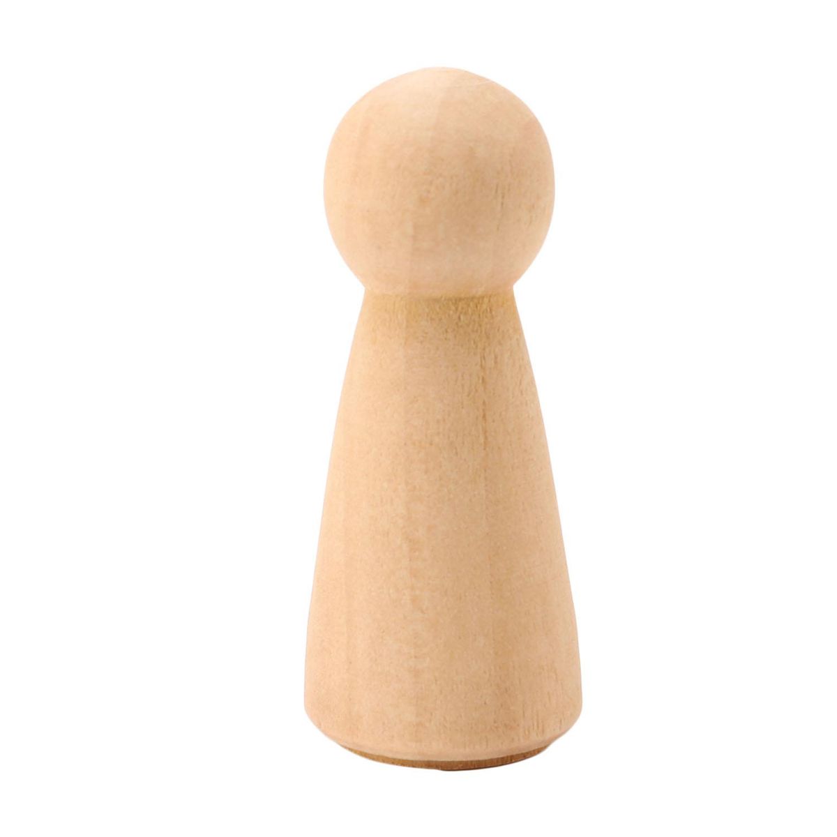 5Pcs Unfinished Wood Diy Art Craft Five People Wooden Peg