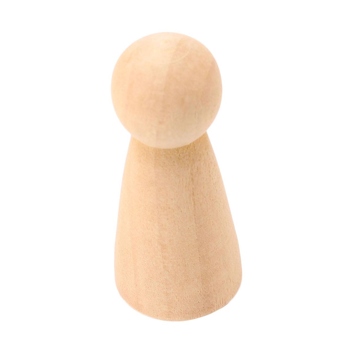 5Pcs Unfinished Wood Diy Art Craft Five People Wooden Peg