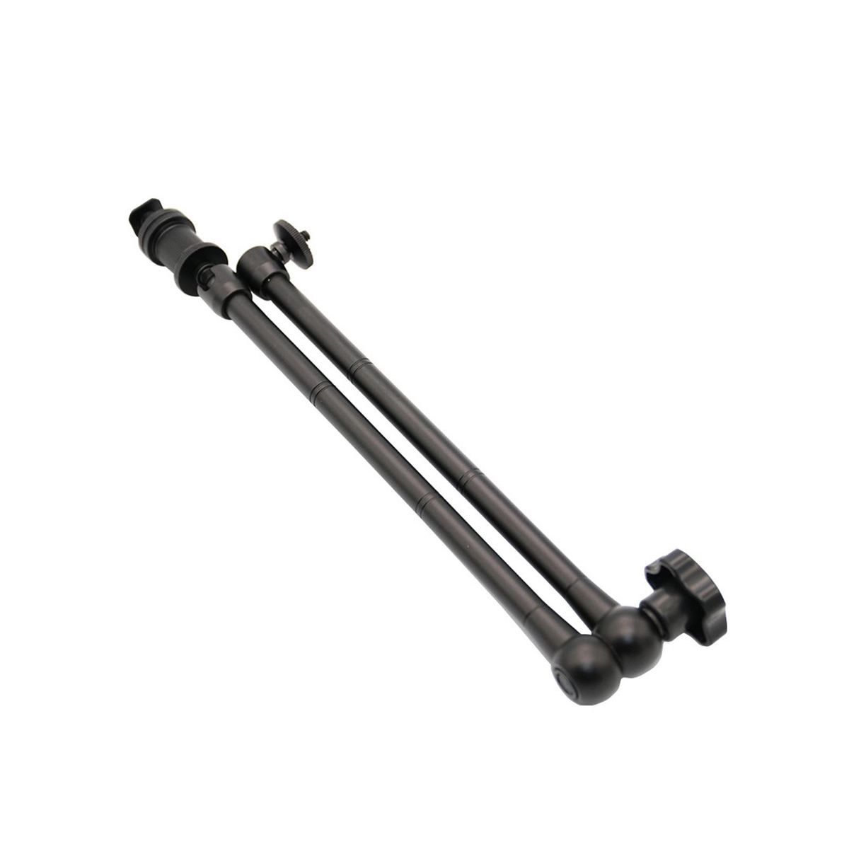 20 Inch Adjustable Articulating Friction Arm Aluminum Alloy 2KG Payload with Cold Shoe Universal 1/4 Screw for Flash Light Field Monitor Phone Mount Tripod Mounting
