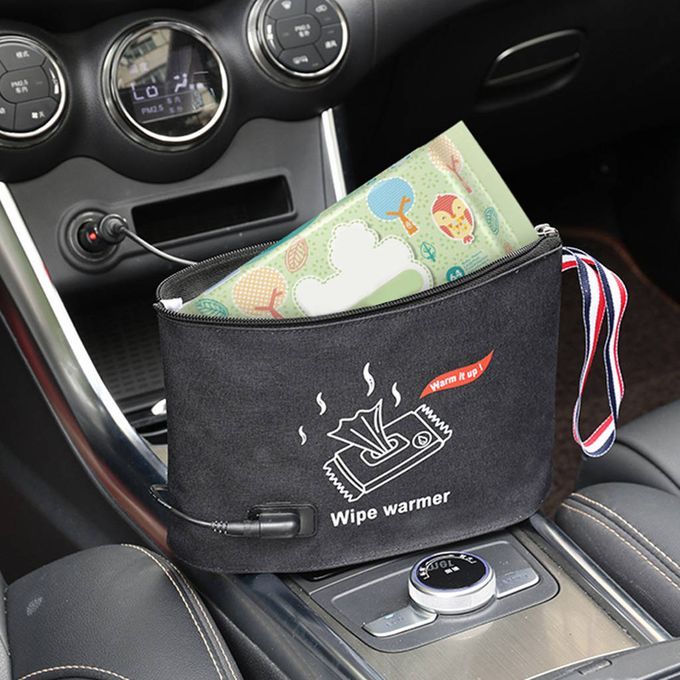 Car Auto Portable Baby Wipe  Bags Napkin Thermostat Heating