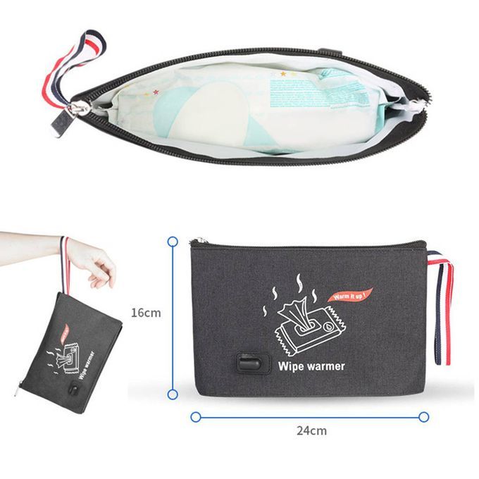 Car Auto Portable Baby Wipe  Bags Napkin Thermostat Heating