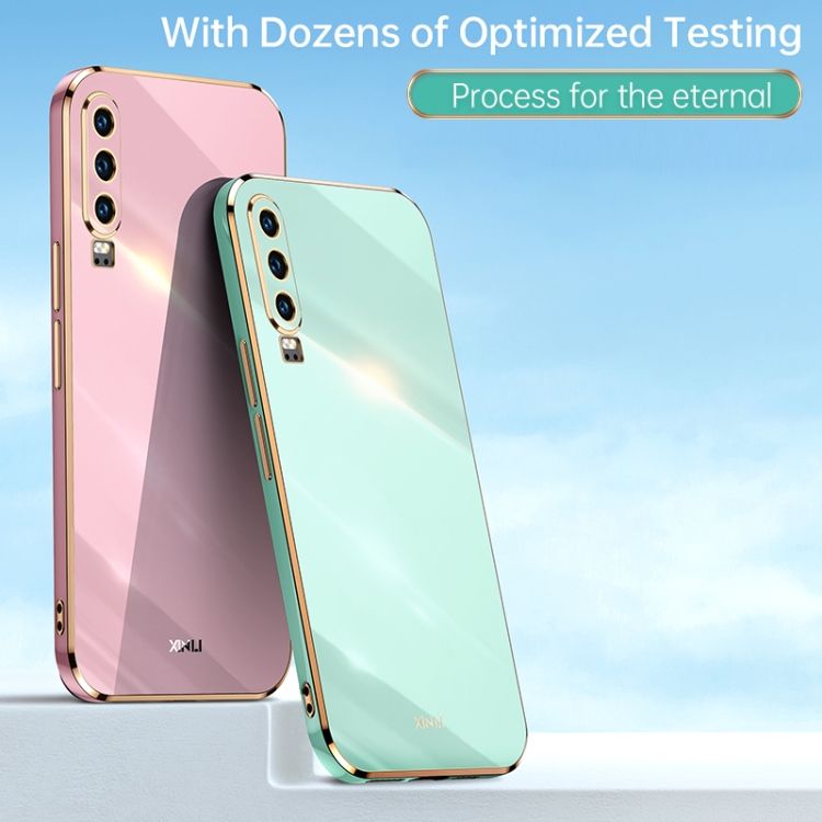 For Huawei P30 6D Plating Gold Edge TPU Case