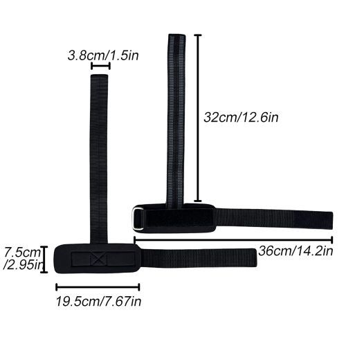 (Black-1Pair)1Pair Weight Lifting Straps With Wrist Support - Wrist Straps For Weightlifting -Superior Deadlift Straps & Workout Wrist Wraps MAA