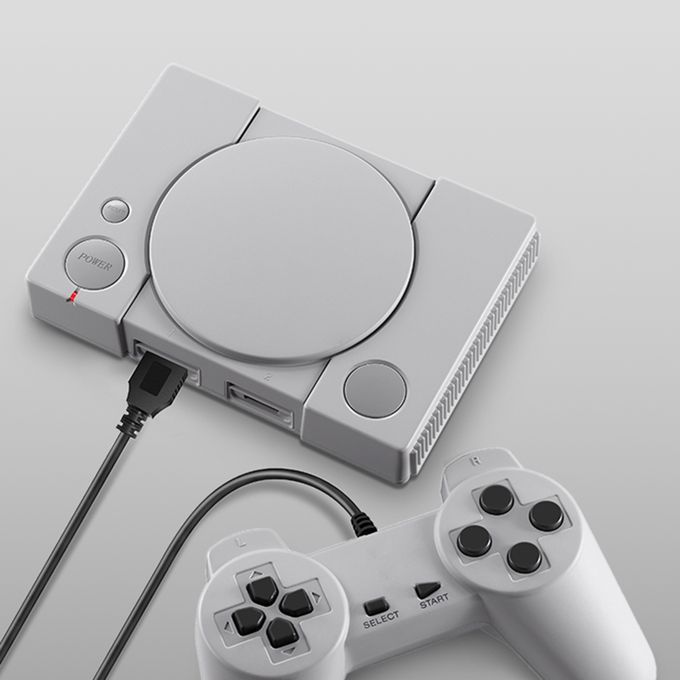 PS1 Mini Game Console Two Game Controllers AV Video Output
