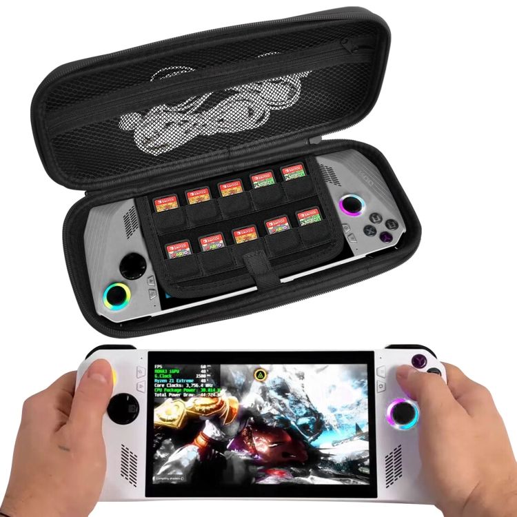 For ASUS ROG Ally Game Console Handbag Clutch Bag(Black)