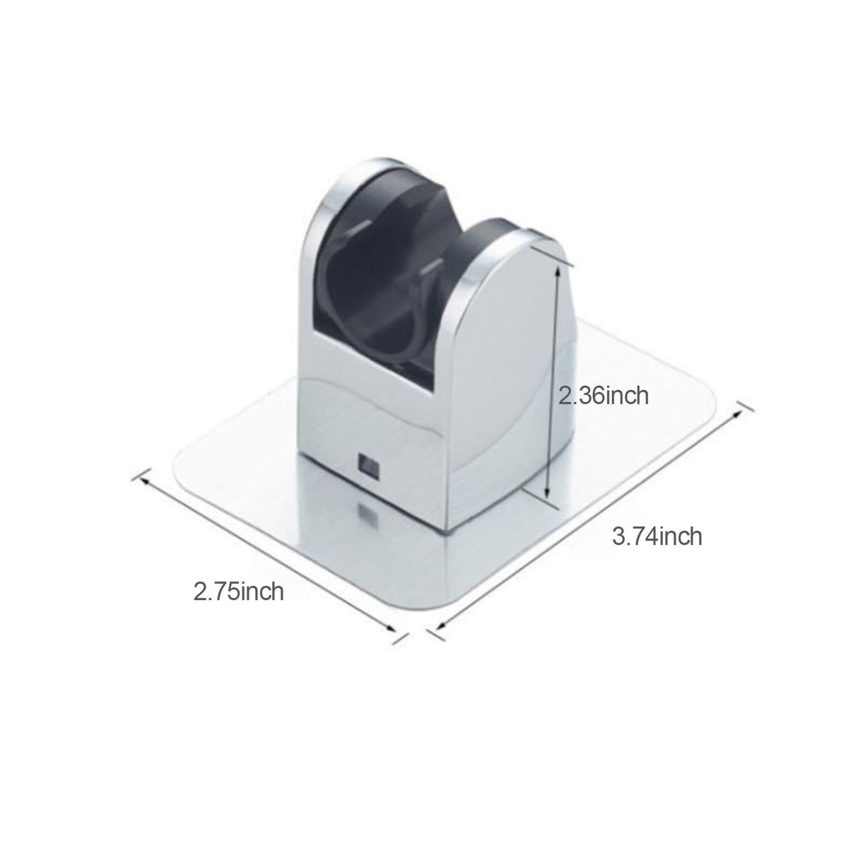 90°Rotate Shower Head Holder Adjustable Self-Adhesive Shower Arm Mount Handheld Shower Holders Wall Mounted Showerhead & Bidet Sprayer Bracket Replacement for Bathroom Bathtub