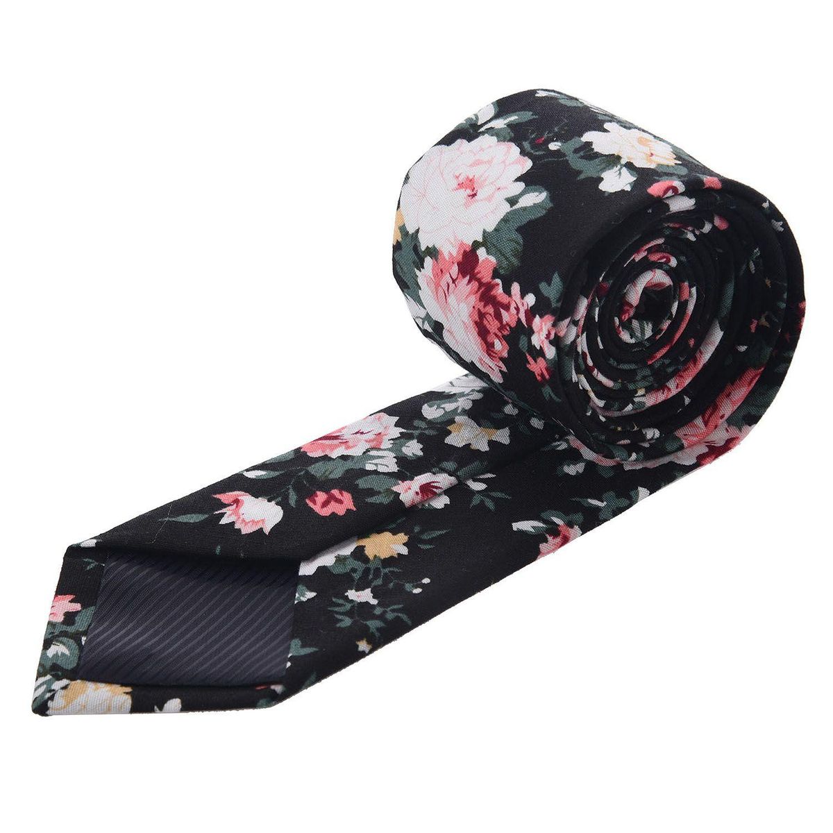 Classic Wedding Gifts Floral Print For Men Suit Neck Tie