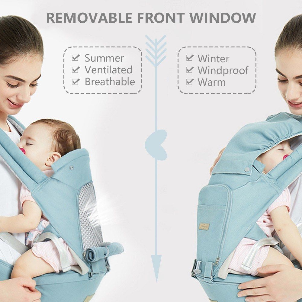 Multifunctional Baby Carrier With Hip Seat Ergonomic Baby