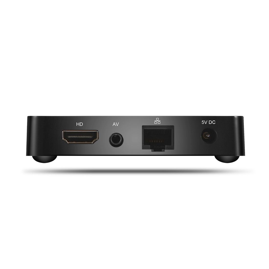T96 Mars 4K HD Smart TV Box With Remote Controller, Android 7.1.2, S905W Quad-Core 64-Bits ARM Cortex-A53, 1GB+8GB, Support TF Card, HDMI, LAN, AV, WiFi(Black)