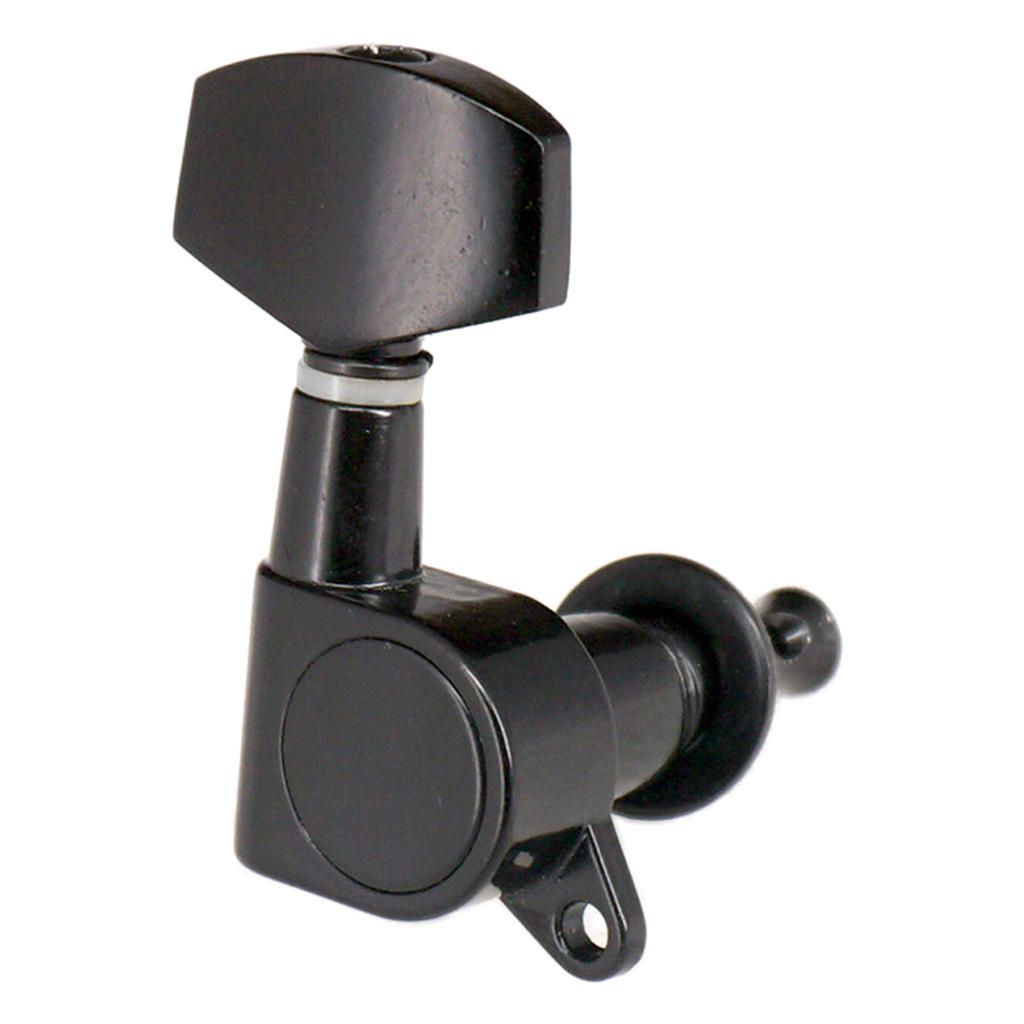 Black 3R 3L Closed Guitar Key Tuner Machine Head For Acoustic Electric