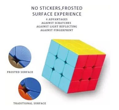 Qiyi Warrior S Cube 3x3 Stickerless Magic 3x3x3 Fast Speed