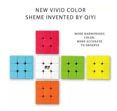 Qiyi Warrior S Cube 3x3 Stickerless Magic 3x3x3 Fast Speed