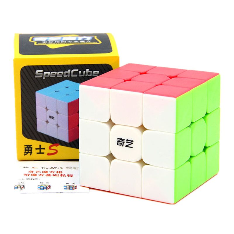Qiyi Warrior S Cube 3x3 Stickerless Magic 3x3x3 Fast Speed