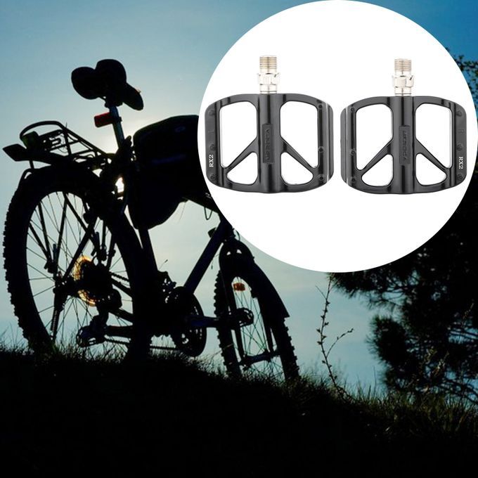 1 Pair Bicycle Pedals Road Mountain MTB Bike Aluminum Alloy Style 2