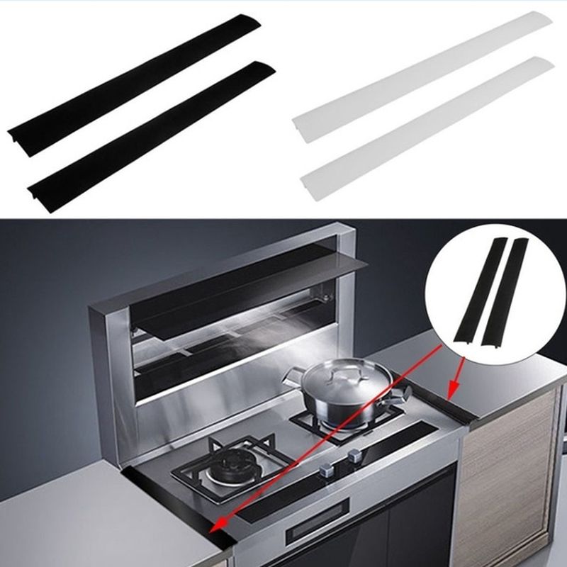 New Silicone Stove Counter Gap Cover Oven Guard Spill Seal